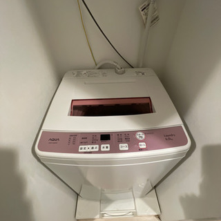 AQUA/アクア 全自動電気 洗濯機 (6kg) AQW-KS6E-P 2017年製 中古品の画像