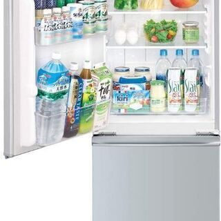 【美品】シャープ SJ-D14D-S 2ドア冷蔵庫 （137L・つけかえどっちもドア） シルバーの画像