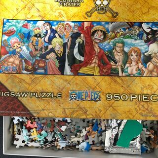 値下げ★ワンピース 再出発の刻　950ピース ジグソーパズル (34x102cm)の画像
