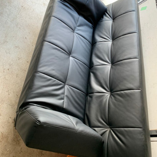 美品　ソファベッド　ブラック