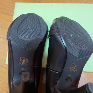 パンプス　ヒール　黒　エスペランサ　22センチの画像