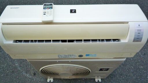 ☆シャープ SHARP AC-220FD ルームエアコン 高濃度プラズマクラスター7000◆不快な風を抑えて、夏も冬も快適