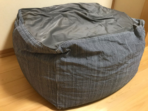 無印良品 MUJI  体にフィットするソファ ビーズクッション ヒッコリーデニムカバー