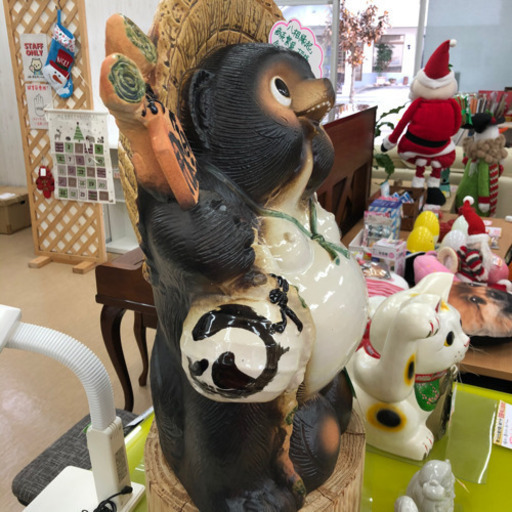 信楽焼☆たぬき☆商売繁盛☆招福☆置物☆キュートなお顔のタヌキさんです♪