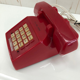 おもちゃみたいな見た目の電話機☆レトロ☆USベルシステム☆赤電話☆動作確認済みの画像