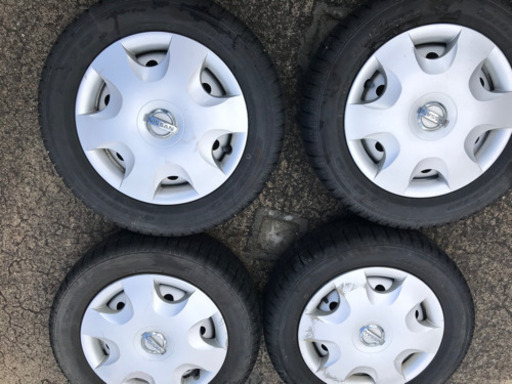 スタッドレスタイヤ付きホイールセット4本 155/65r13 +45 軽自動車 スズキ ダイハツ