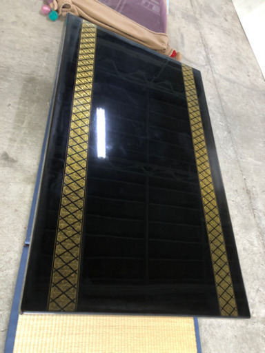 輪島塗 座卓 ガラス付 漆塗 150×90×33cm