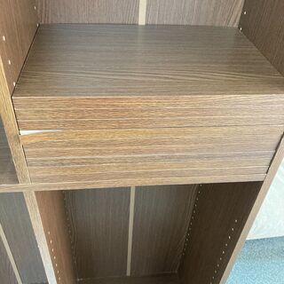 本棚（茶）の画像