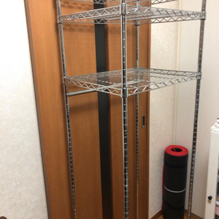 【値下げ】メタルラック ハンガーラック メタルミニワードローブ アイリスオーヤマの画像