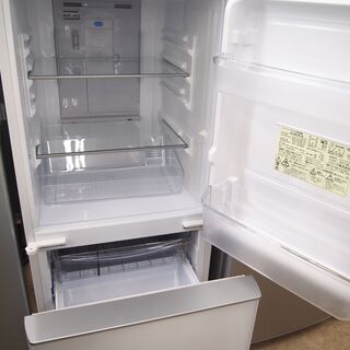 SHARP シャープ 2ドア冷蔵庫 SJ-GD14C-W 2017年製 137L