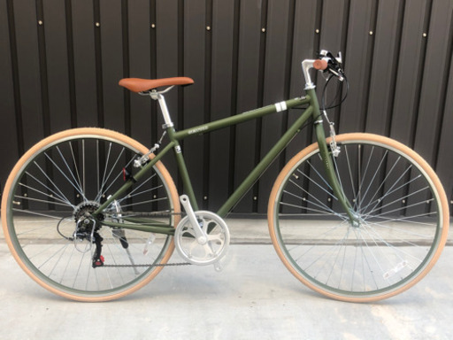 売切◆新車半額☆シンプルクロスバイク◆シークレットコード700限定カラーグリーン