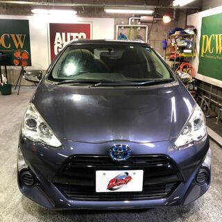 自社ローン★保証人不要★全国対応★アクア　Ｓ　後期★ダークバイオレットマイカメタリック★純正ナビ・テレビ・バックカメラ・ＥＴＣ★車検R5/3の画像