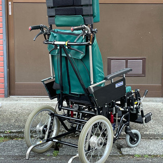 カワムラ KAWAMURA 介助用車いす KX16-42N1 座幅42cm 使用少なめ ティルト&リクライニング 美品の画像