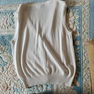 白のベストの画像