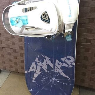 ☆ ラマー スノーボード 142cm バインディング・ケース付 青 ブルー系 紺系 LAMAR スノボ 札幌 北20条店の画像