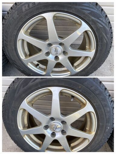 【格安】205/55R16 BS　GZ　16×7J　112×５H　ET40　フォルクス ワーゲン シャラン ゴルフ パサート ヴァリア
