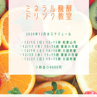 【12/27】毎日飲んで腸美人！ミネラル醗酵ドリンク教室