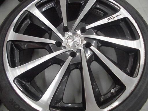 ホイール タイヤ 19インチ 5穴 PCD114.3 ロクサーニ テンペストタービン 225/402R19 シルバー 苫小牧西店