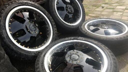 売り切れましたビエナクライス風ホイール MAEユーロライン１８インチ深リムvipセダン新品同様