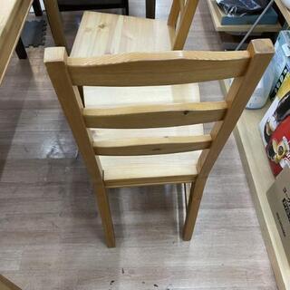 ダイニング テーブル チェアセット IKEA ヨックモック アンティークステイン パイン無垢💳自社配送時🌟代引き可💳※現金、クレジット、スマホ決済対応※の画像