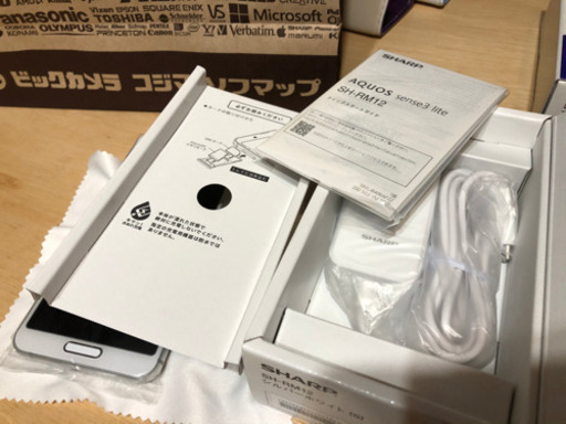 ◆◇SHARP AQUOS sense3 lite SH-RM12 シルバーホワイト SIMフリー シャープ 未使用品◇◆