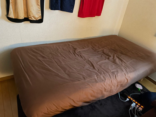 無印良品シングル脚付きベッド、一人暮らし