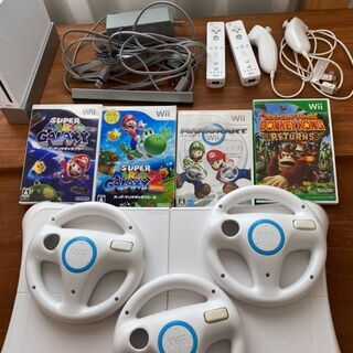 wii セット　本体＋リモコン＋ソフト4個