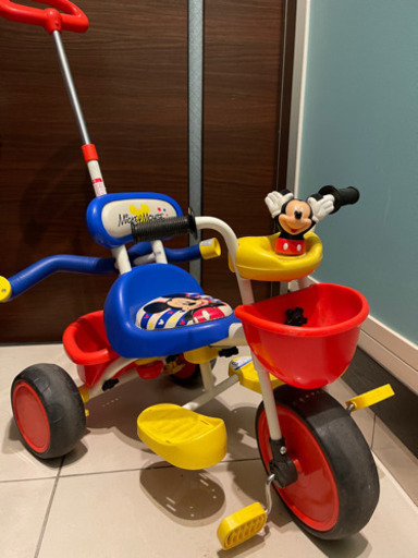 【美品】ミッキーマウス ピープー三輪車 アイデス㈱【中古】
