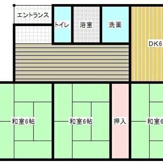 （家主投稿）薩摩川内市平佐町128-2 平屋建て 車3台駐車可能 ３DK 家賃2.5万円 − 鹿児島県