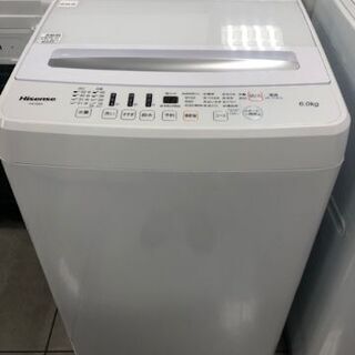 １年間動作保証付　Hisense　全自動洗濯機　6.0kg　2018年製【トレファク南柏店】