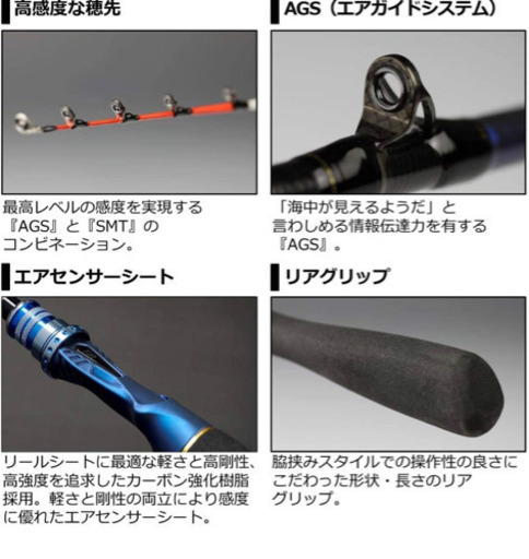 ダイワ(DAIWA) 船竿 極鋭ゲーム73 73 M-193AGS 釣り竿