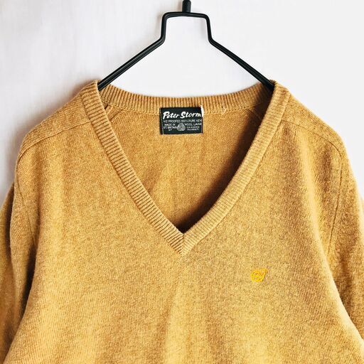 ユーロ古着☆PETER STORMピーターストーム☆W2セーター希少なVネック