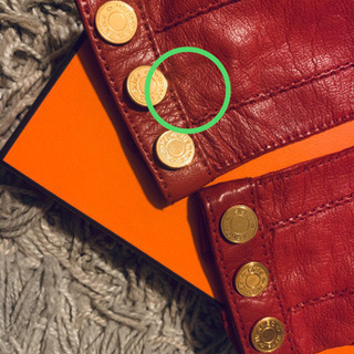 エルメス◼️グローブ◼️レッド系◼️サイズSの画像