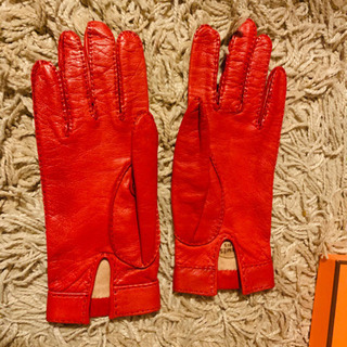 エルメス◼️グローブ◼️レッド系◼️サイズSの画像