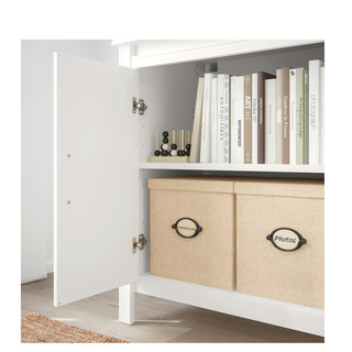 IKEA　BRUSALI ブルサリ　ハイキャビネット 扉付, ホワイト80x190 cm（背板無し）の画像