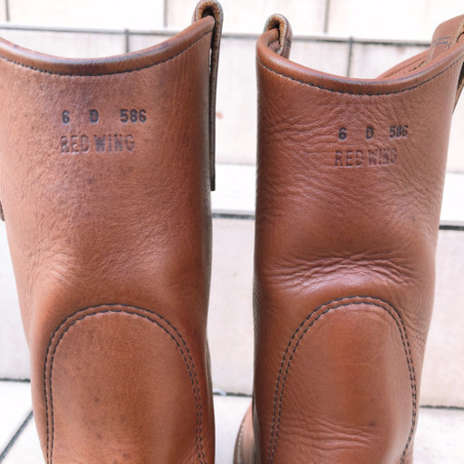 ユニセックス レッドウィング REDWING ブーツ ペコス レザー 6D 586 1905