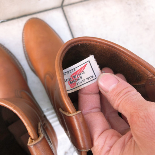 ユニセックス レッドウィング REDWING ブーツ ペコス レザー 6D 586 1905