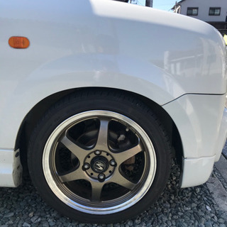 ナット　オマケ　タイヤ　ホイール　S-HOLD 15-5J 100 4H +45   GOODYEAR 165/50R15  2019年製中古4本
