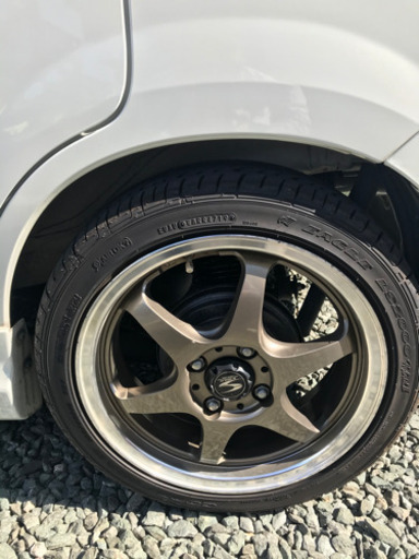 ナット　オマケ　タイヤ　ホイール　S-HOLD 15-5J 100 4H +45   GOODYEAR 165/50R15  2019