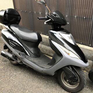 即乗りで快適♪『自賠責、グリップヒーター、BOX付』　ホンダ e彩125　☆始動良好♪4スト低燃費　通勤通学に♪の画像