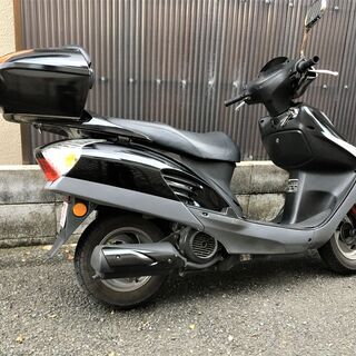 即乗りで快適♪『自賠責、グリップヒーター、BOX付』　ホンダ e彩125　☆始動良好♪4スト低燃費　通勤通学に♪の画像