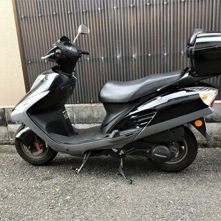 即乗りで快適♪『自賠責、グリップヒーター、BOX付』　ホンダ e彩125　☆始動良好♪4スト低燃費　通勤通学に♪の画像
