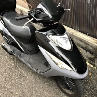 即乗りで快適♪『自賠責、グリップヒーター、BOX付』　ホンダ e彩125　☆始動良好♪4スト低燃費　通勤通学に♪の画像