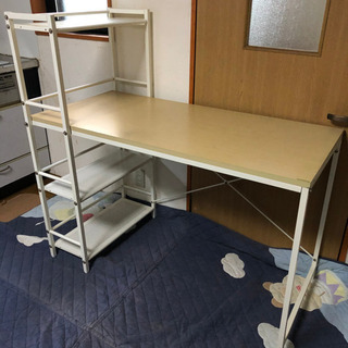 (受け渡し相手確定)ラック付きデスク　CPR-1260  山善　...