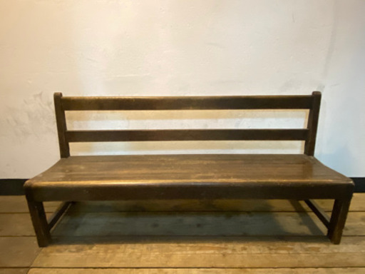 アンティーク　木製ベンチ