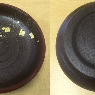 JM8140)嵯美塗 菓子鉢 木箱付き 中古品【取りに来られる方...