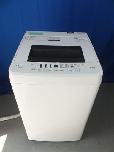 51【３か月保証】★配送可能★　4.5kg 洗濯機　2016年製　ハイセンス　HW-E4501（TY-051）