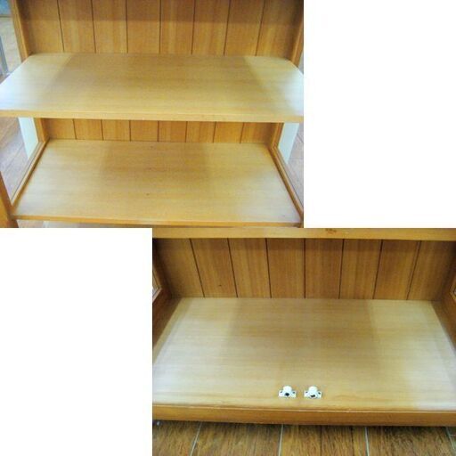 木製 脚付きコレクションボード 80×38×126cm コレクションケース ディスプレイ キャビネット 飾り棚 札幌 厚別店