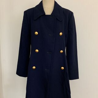 【受付終了】ネイビー　コート　M～Lサイズ　キレイな状態