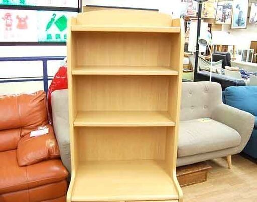 コクヨ キャビネット 幅60×奥行44×高さ148cm マルチラック 棚 木製 ナチュラル 可動棚 収納家具 KOKUYO ☆ 札幌市 清田区 平岡